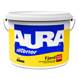 картинка AURA краска моющаяся для стен и потолков FJORD 2,7л от магазина Элемент