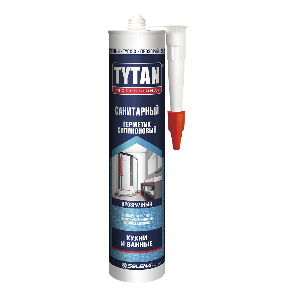 картинка TYTAN Professional герметик силикон санитарный белый 280 мл (12шт/уп) от магазина Элемент