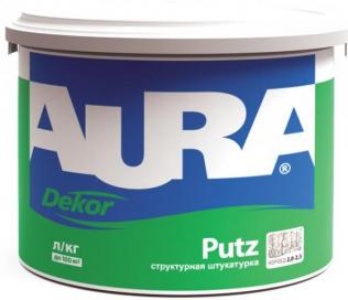 картинка AURA Структурная штукатурка Putz Decor шуба, зерно 2,5мм, 8кг от магазина Элемент