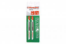 Пилка д/лобзика Hammer Flex 204-105 T101BRF дер./пласт., 74мм, шаг 2.5 (2шт.)