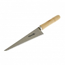 Ножовка по гипсокартону, 180 мм, деревянная рукоятка, SPARTA