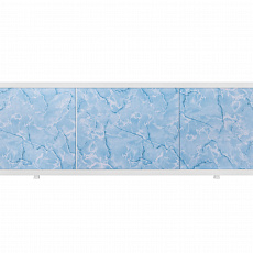 Экран под ванну пластиковый 1,7м голубой мрамор