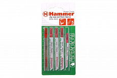 Набор пилок для лобзика Hammer Flex 204-903 дерево/пластик 5 видов (5шт.)