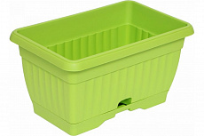 Ящик балконный с под 30*16 см зелёный киви/пластик