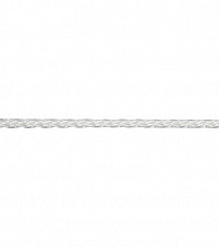 Шнур вязаный ПП 3 мм с серд., универс., белый, 20 м