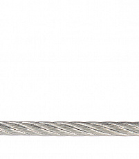 Трос стальной DIN 3055  6мм (белый цинк 10 м)