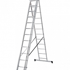 Лестница алюминиевая трёхсекционная 3x12 ст., серия NV 123