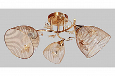 Светильник потолочный на три светоточки MО 85-5008/3 золото,3*60W E27 230V-24-44-44
