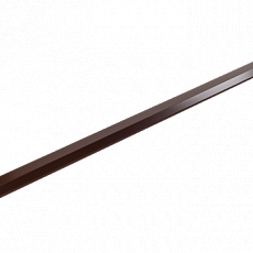 Планка карнизная полиэстер RAL 8017 коричневая, шт. (75*50*10 мм), Длина 2 м