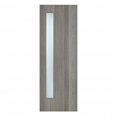 Полотно дверное СТАНДАРТ Эдисон серый со стеклом 700х2000х38 мм, с 3D покрытием